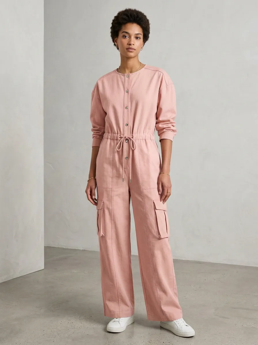 Women's Cedar Utility Colorblock Cargo Jumpsuit