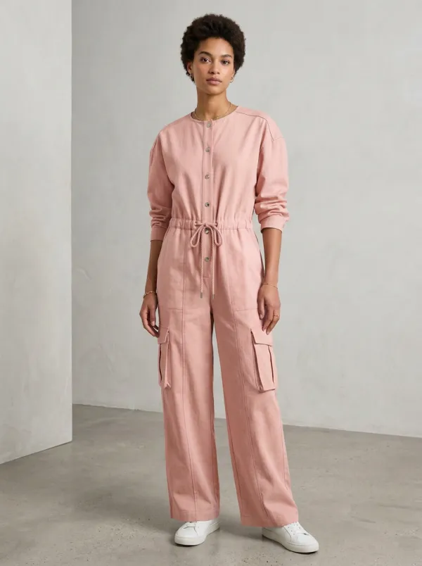 Women's Cedar Utility Colorblock Cargo Jumpsuit