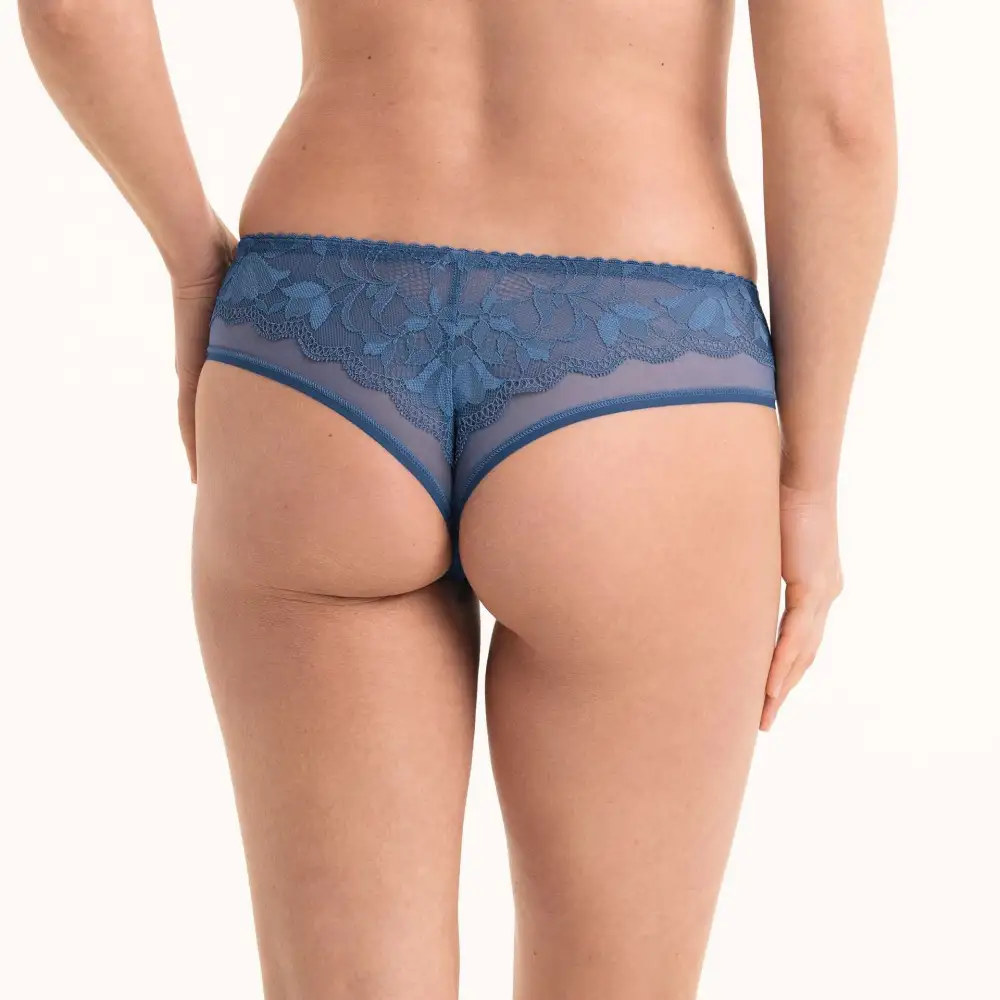 Women's Lace Mesh Shimmer Detail Boxer Panty