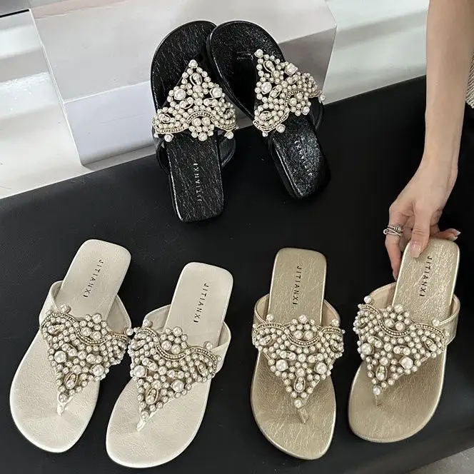 Polished Slide Sandals