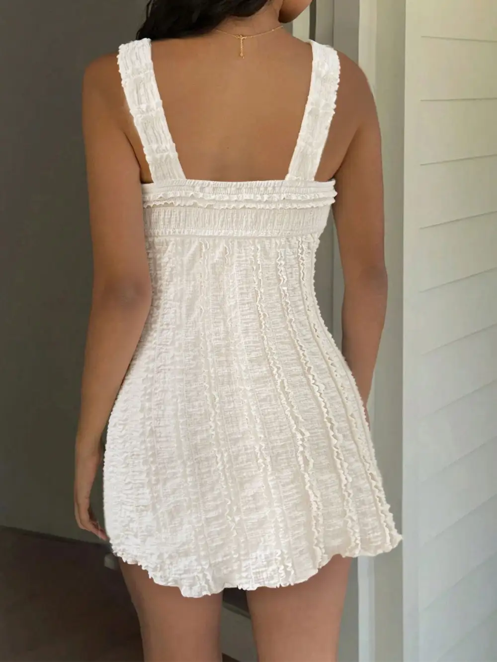 Textured Mini Dress