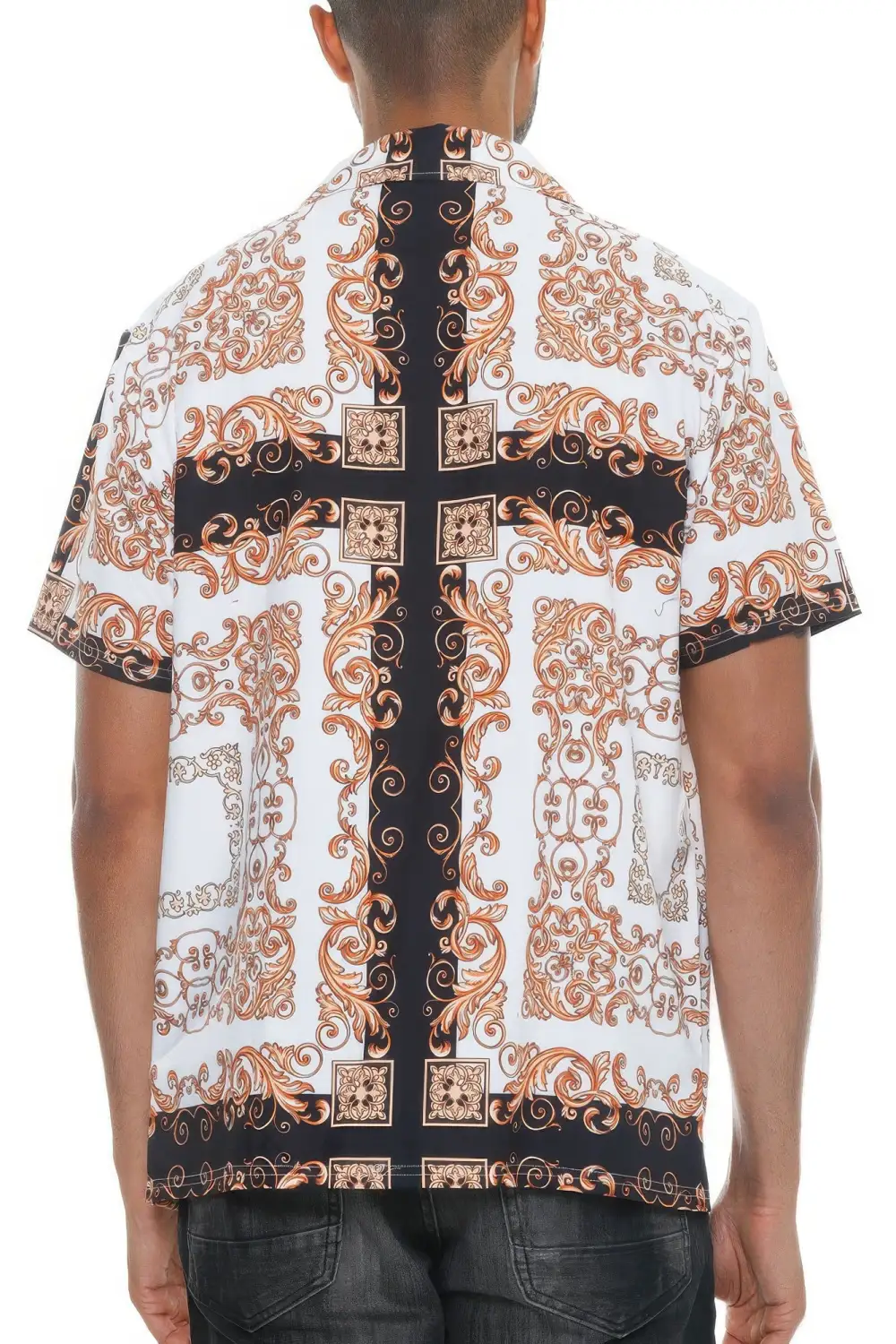 Everyday Men's Collared Print Button-Down Shirt