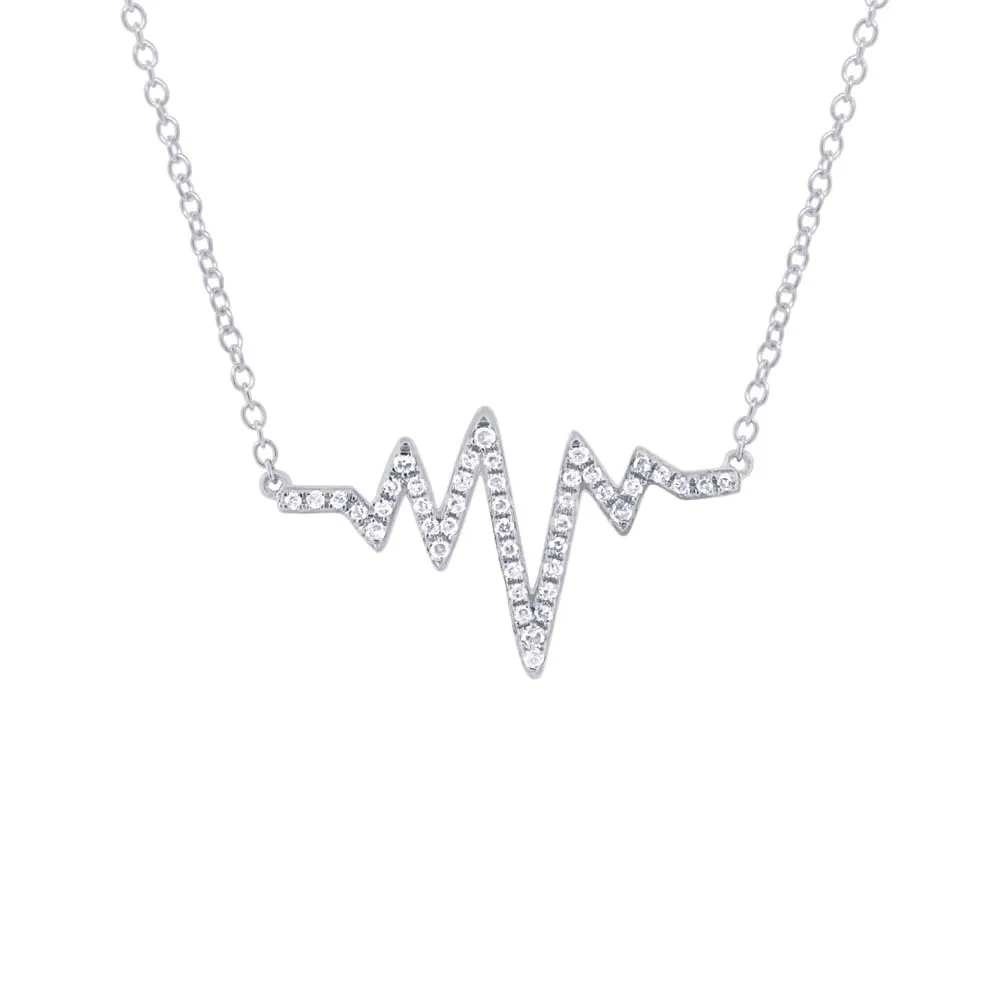 Refined Classic Heart Diamond Necklace