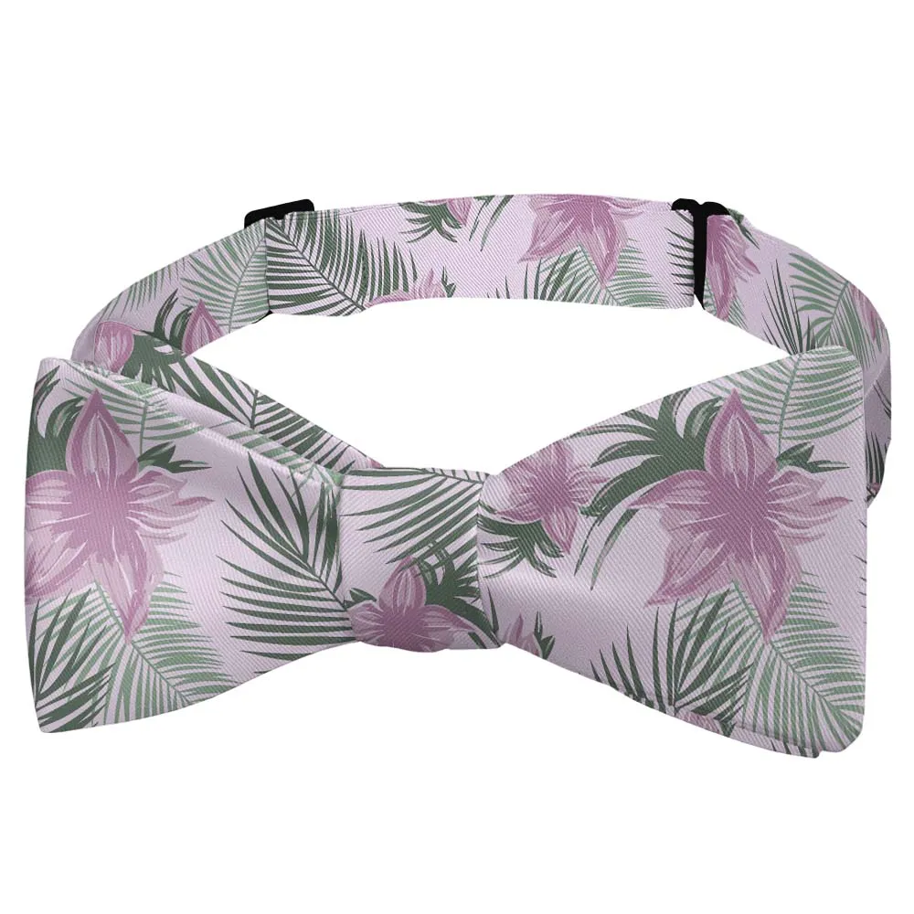 Tropical Blooms Pattern Bow Tie