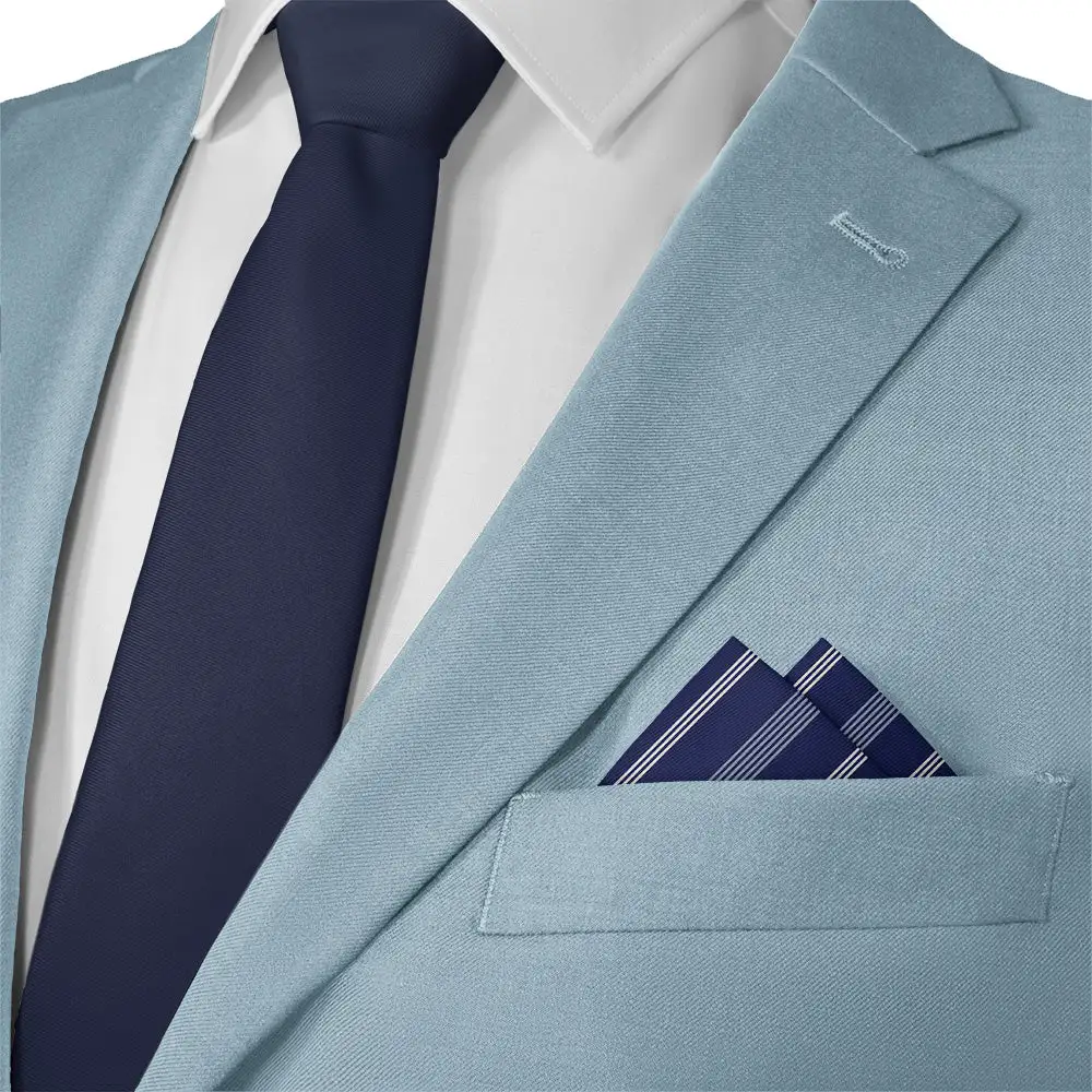 Refined Timeless Striped Pocket Square