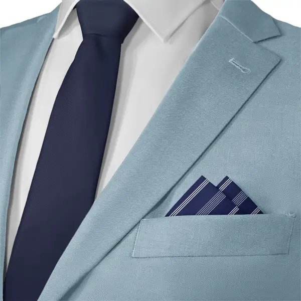Refined Timeless Striped Pocket Square