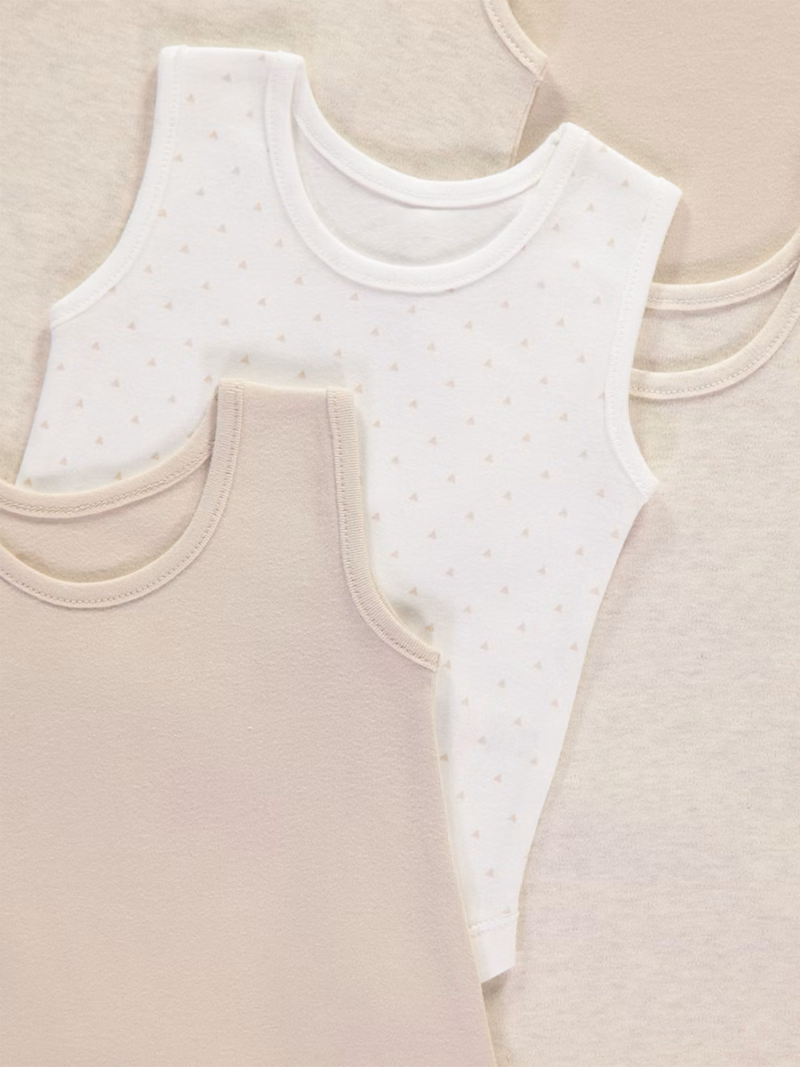 Neutral Sleeveless Bodysuits 5 Pack detail 1