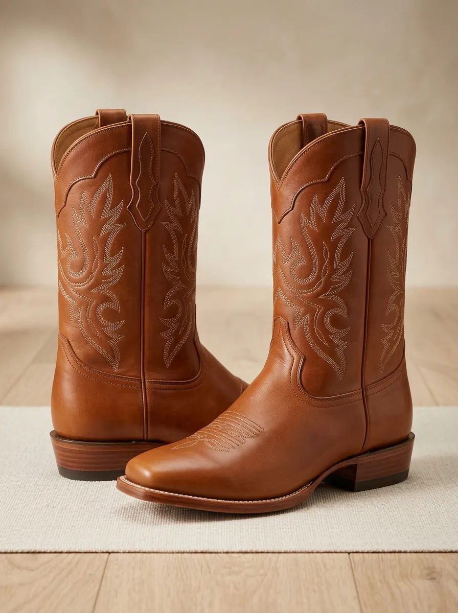 Women’s Pointed Toe Floral Cowgirl Western Boots