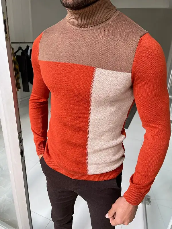 Classic Timeless Slim Fit Cotton Turtleneck Sweater