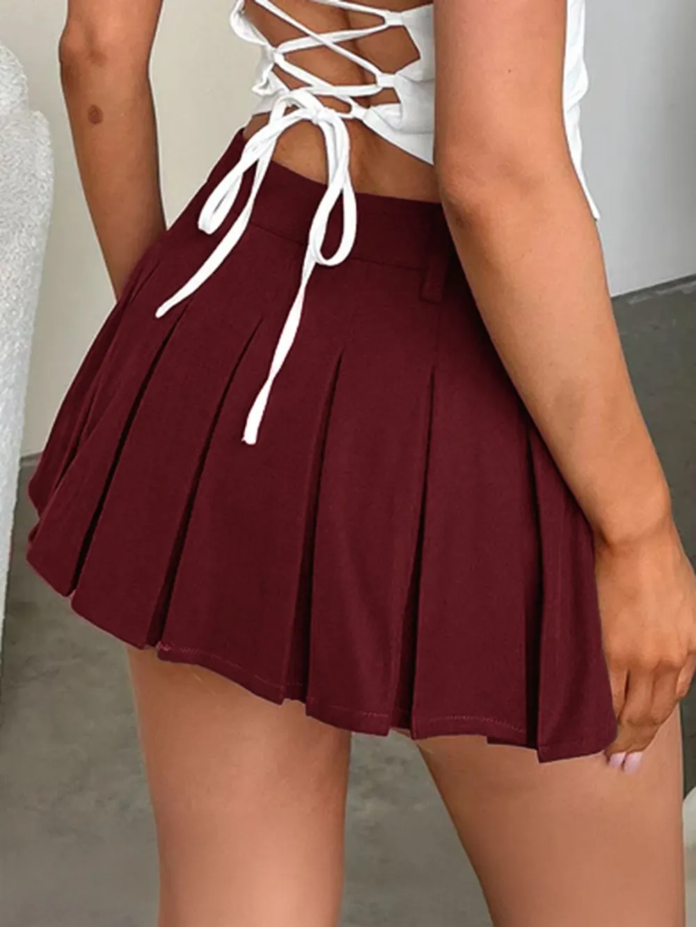 Pleated Devine Mini Skirt