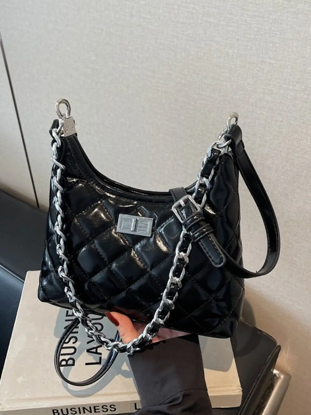 Quilted Chain Shoulder Bag