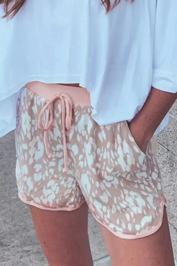 Lounge Drawstring Waist Shorts