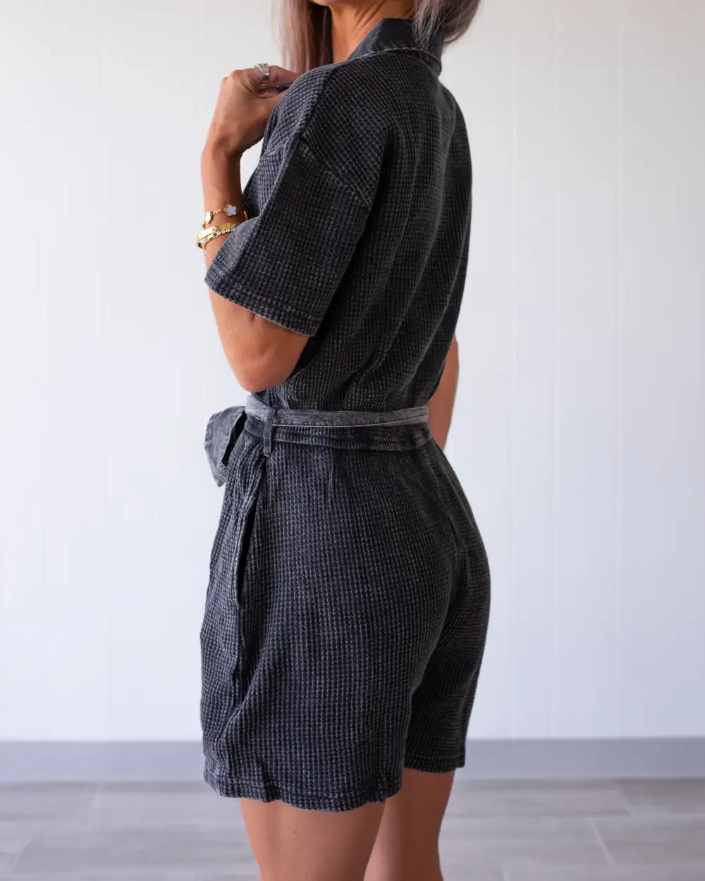Mineral Wash Cotton Playsuit