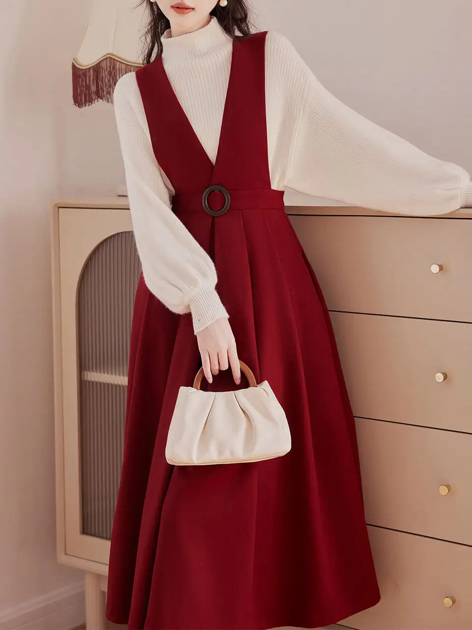 Bow Shirt Maxi Dress