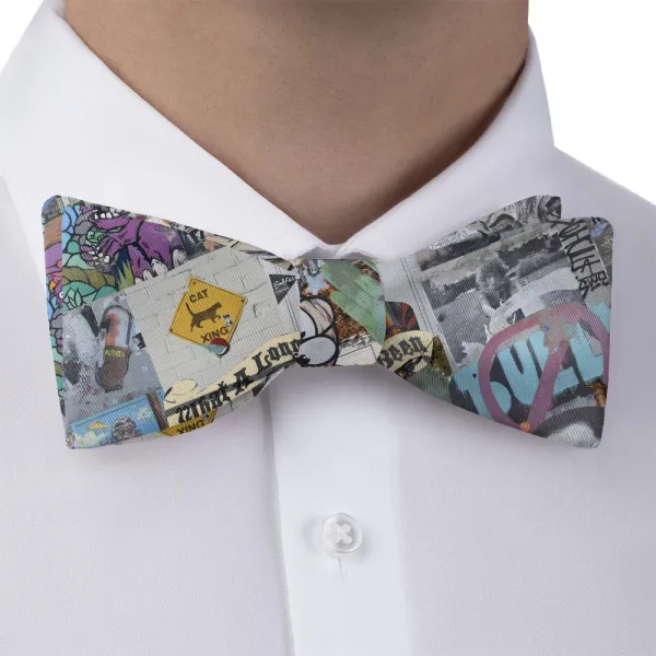 Cap Hill Street Art Pattern Bow Tie