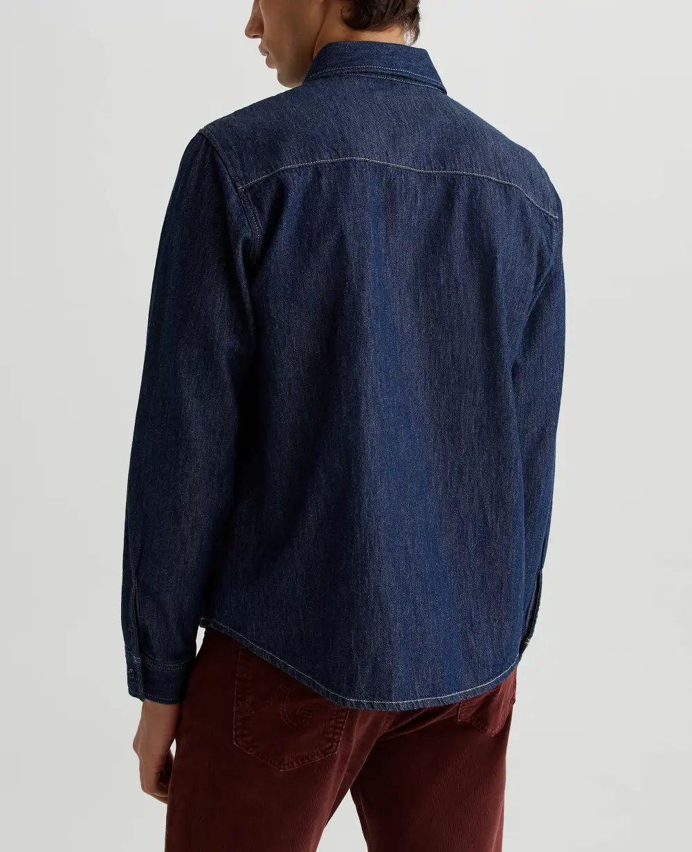 Men's Stretch Utility Denim Shirt
