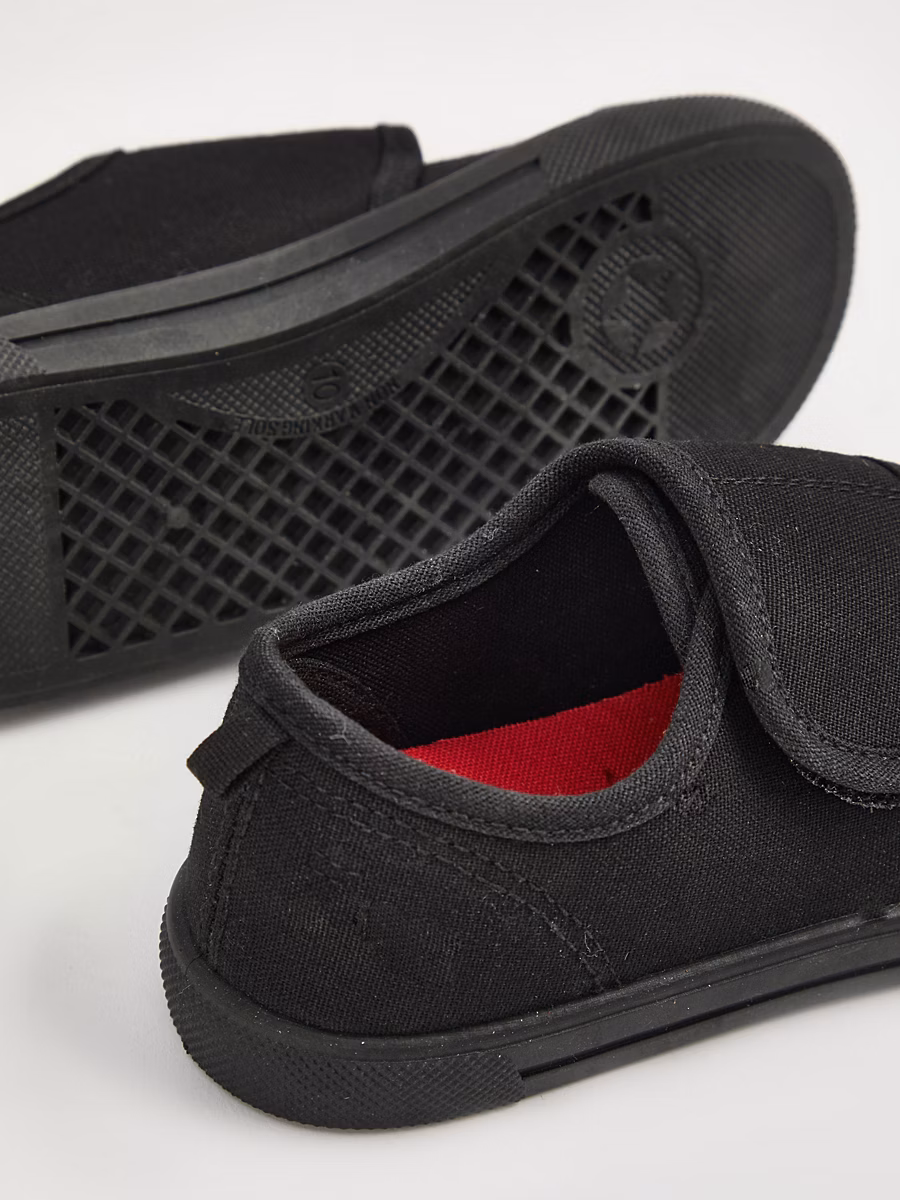 Black Wrap Strap Plimsoll detail 2