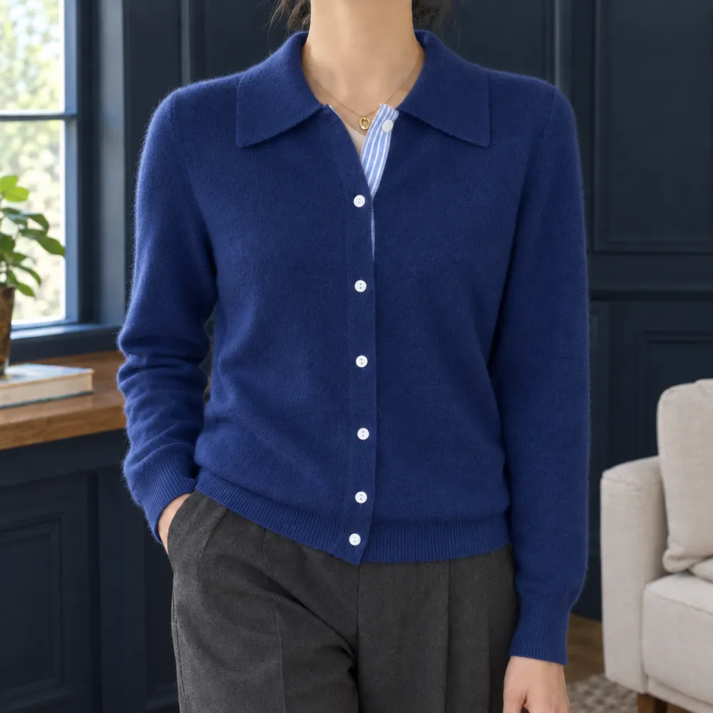 Contrast Regular Fit Cardigan