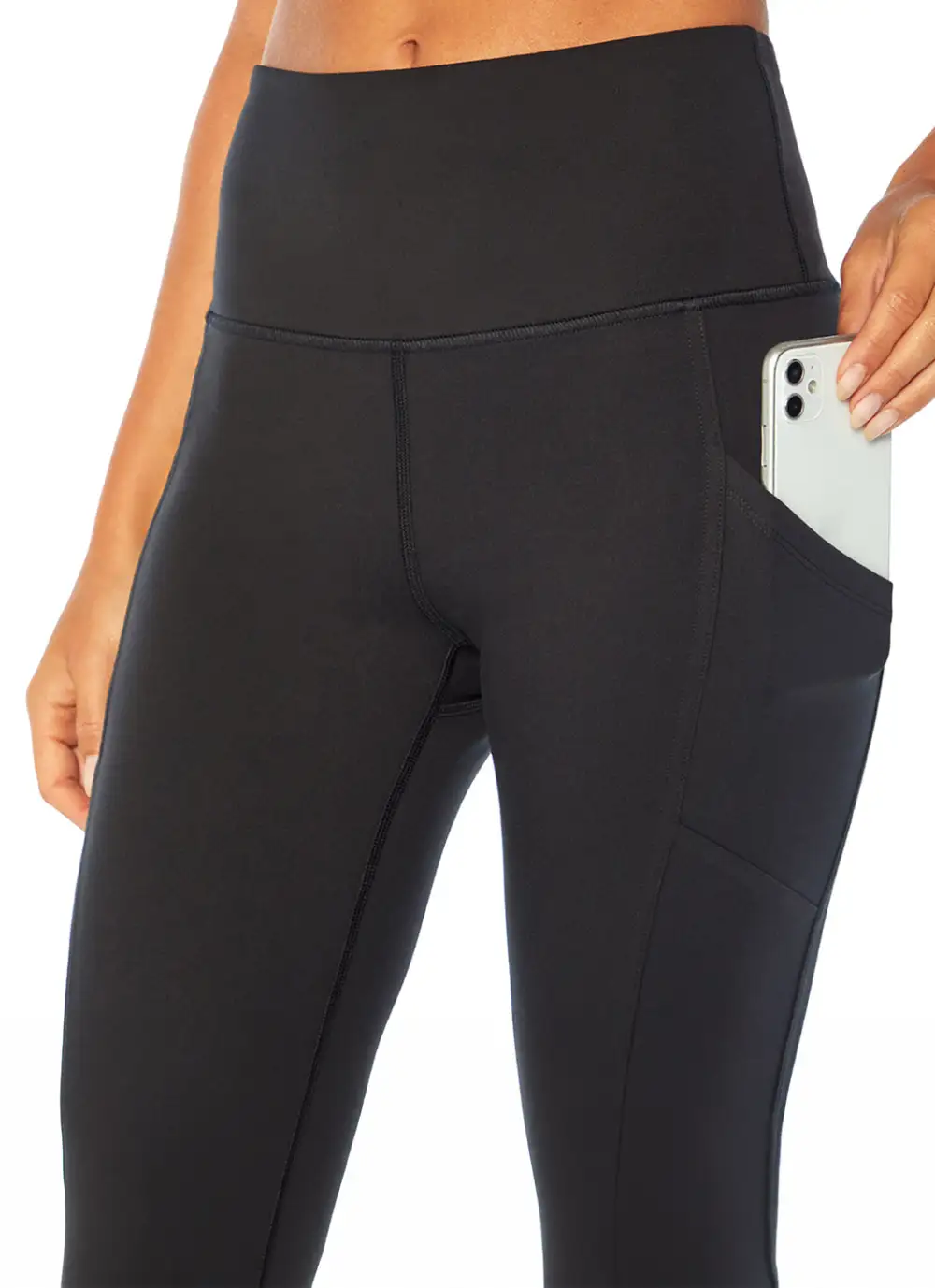 Mesh Waist Longline Yoga Shorts