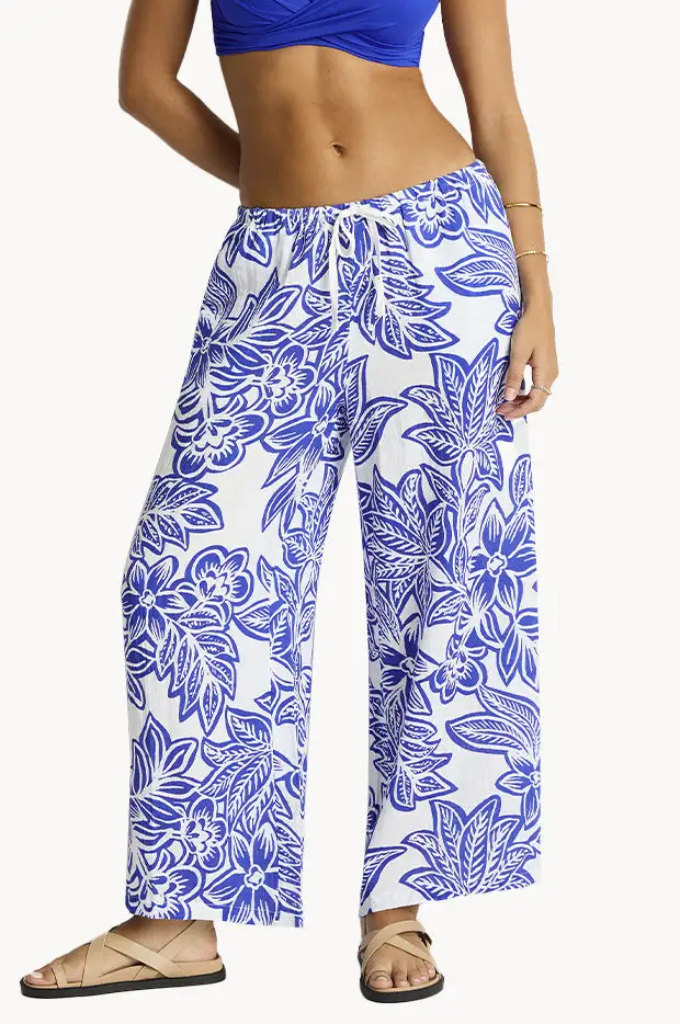 Double Gauze Straight Leg Pants