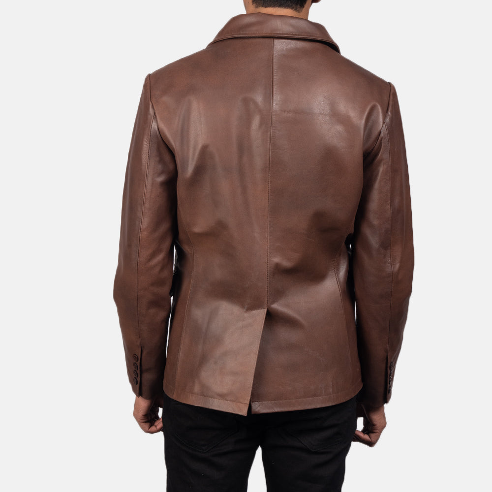 Men's Leather Coat Jacket