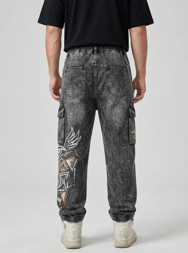 Unisex Streetwear Cargo Jeans