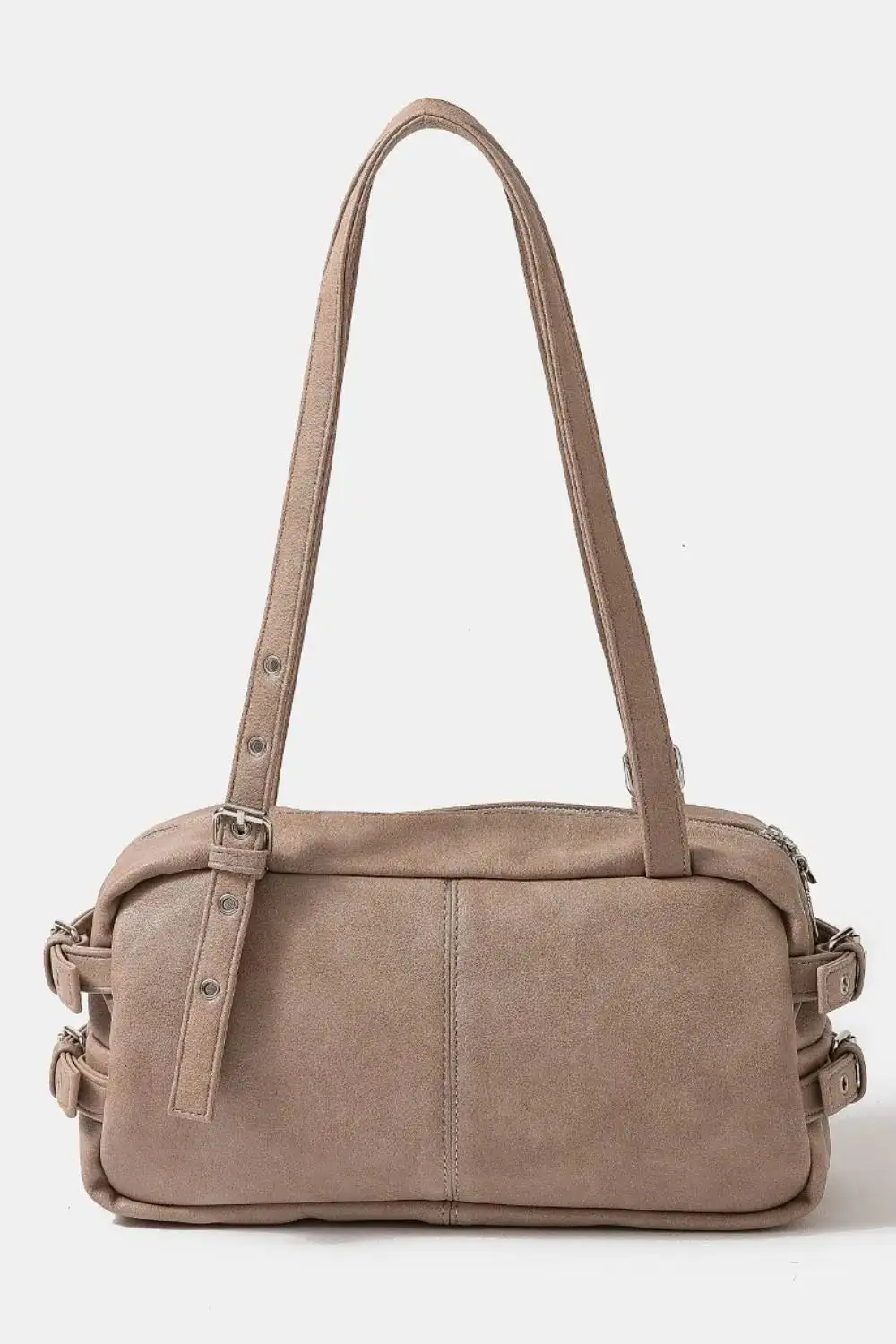 Grommet Belt Strap Rustic Rectangular Hand Bag