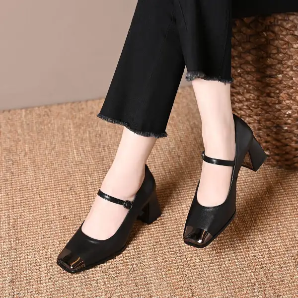 Gentle Fit Strap Low Heel Shoes