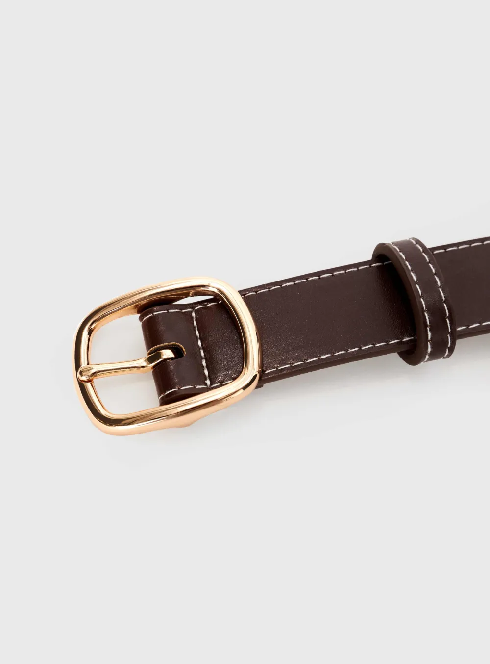Vintage Leather Stitch Belt