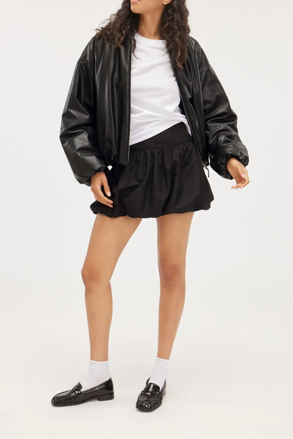 PU Zip Up Jacket