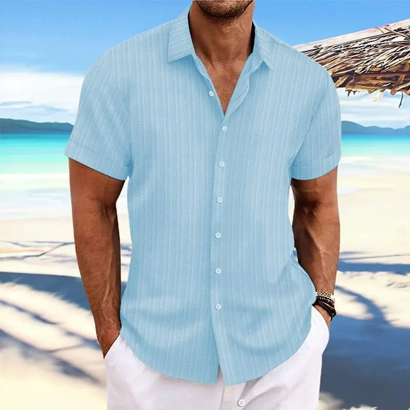 Striped Button Cotton Shirt