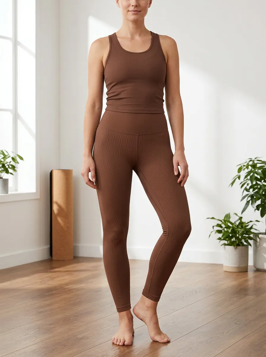 Ribbed High Waisted Leggings