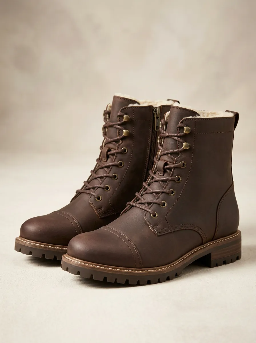 Easy-Wear Faux Fur Lined Fur Lined Style Unisex Warm Boots