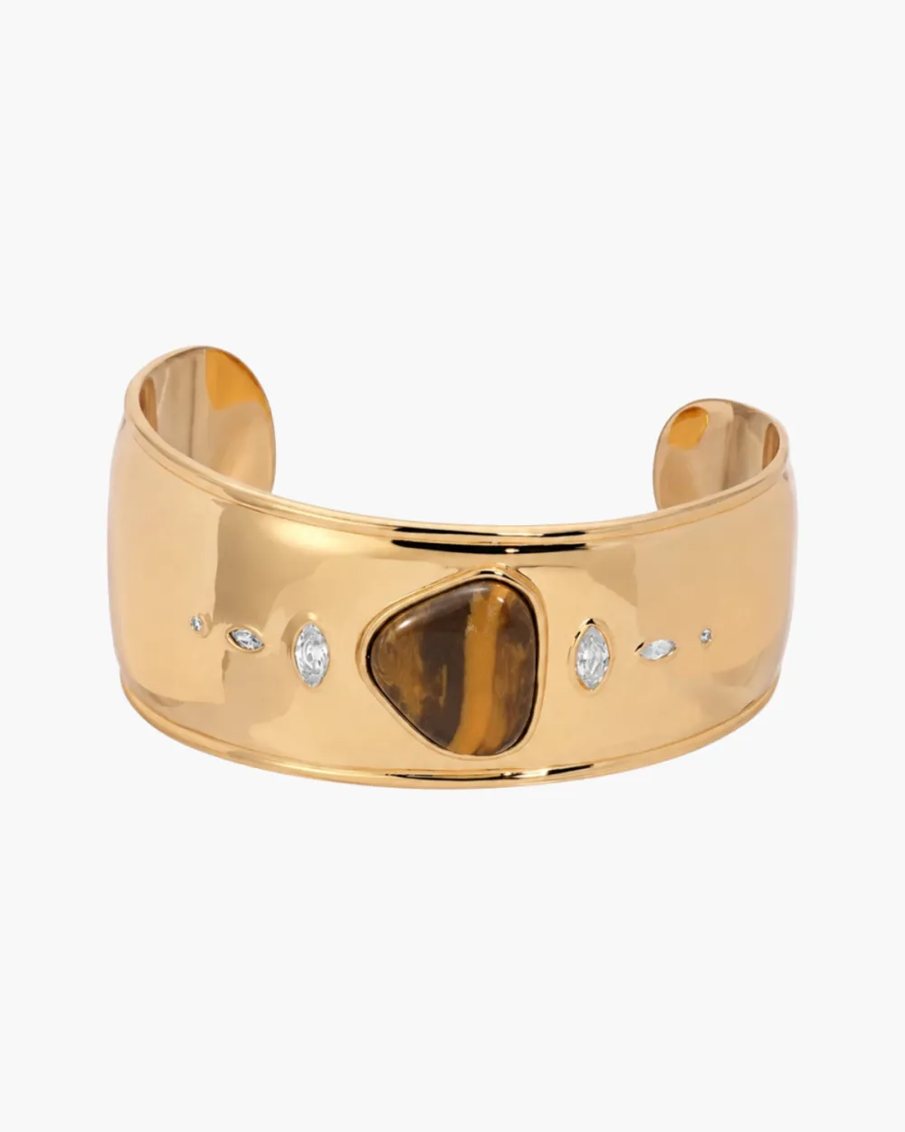 Tiger's Eye Solstice Thick Cuff Bracelet