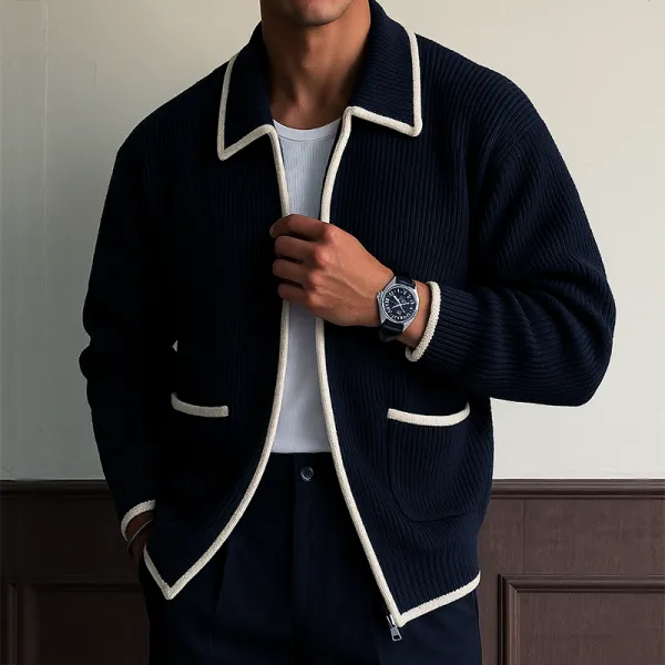 Buttoned Lounge Knit Cardigan