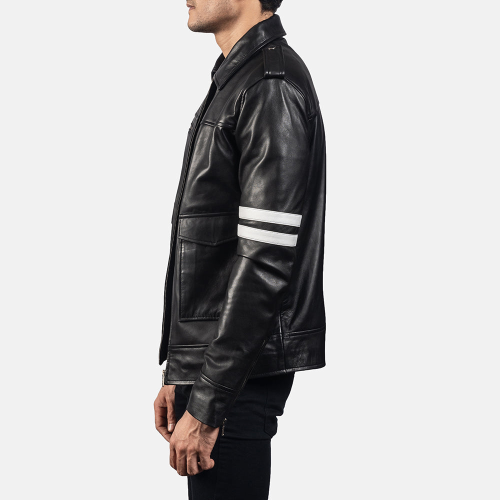 Men's Classic Structured Leather Jacket