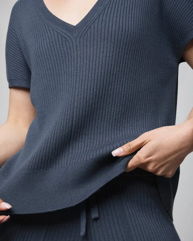 Cashblend Short Sleeve Sweater