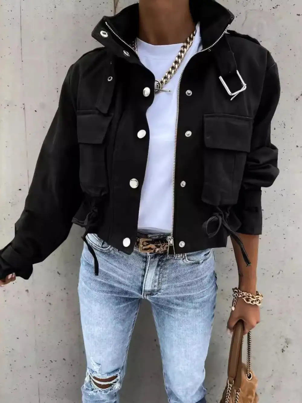 Easygoing Refined Pocketed Jacket