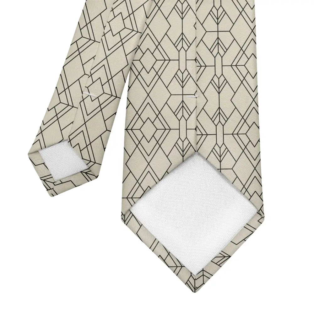 Refined Art Deco Style Necktie