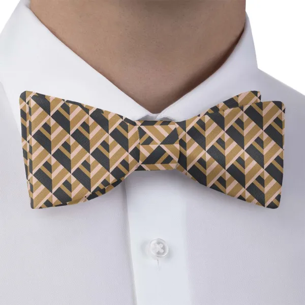 Geo Plates Pattern Bow Tie