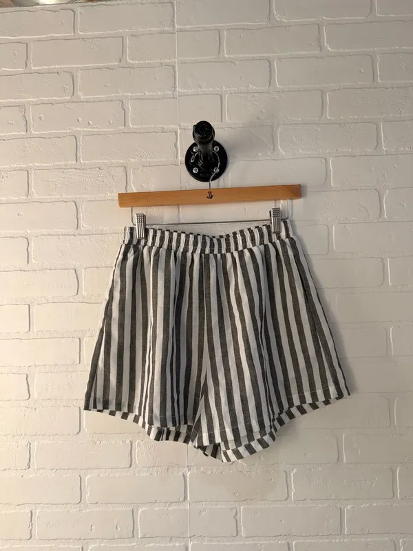 Striped Tailored Dress Shorts