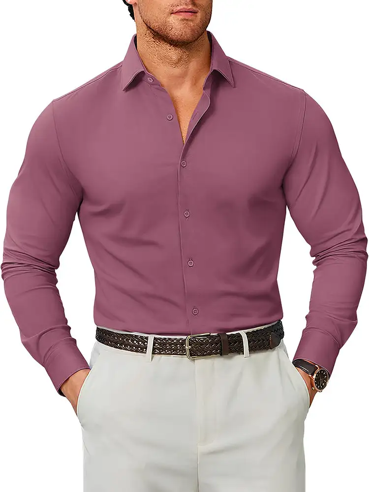 Smooth Weave Formal Cut Dress Shirt