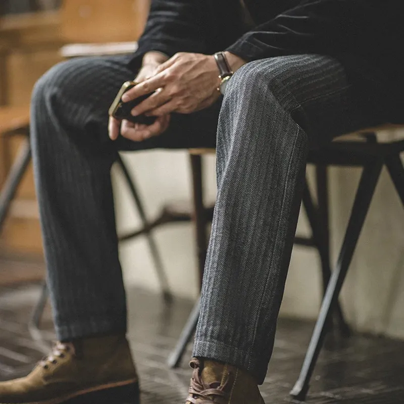 Weekend Straight Leg Striped Men's Pants
