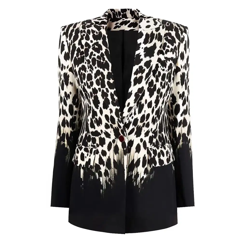 Notched Collar Slim Fit Blazer