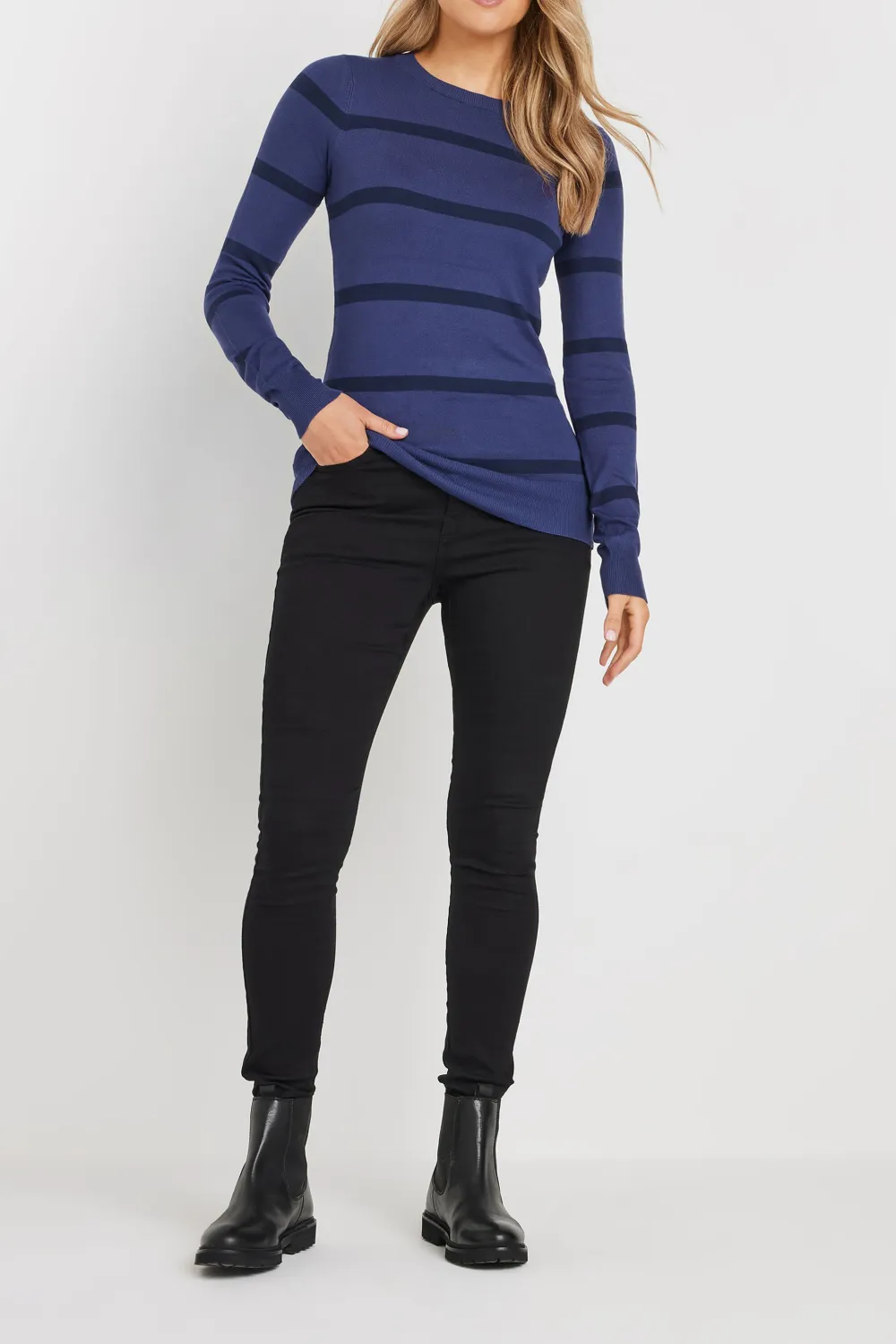 Striped Slim Fit Sweater