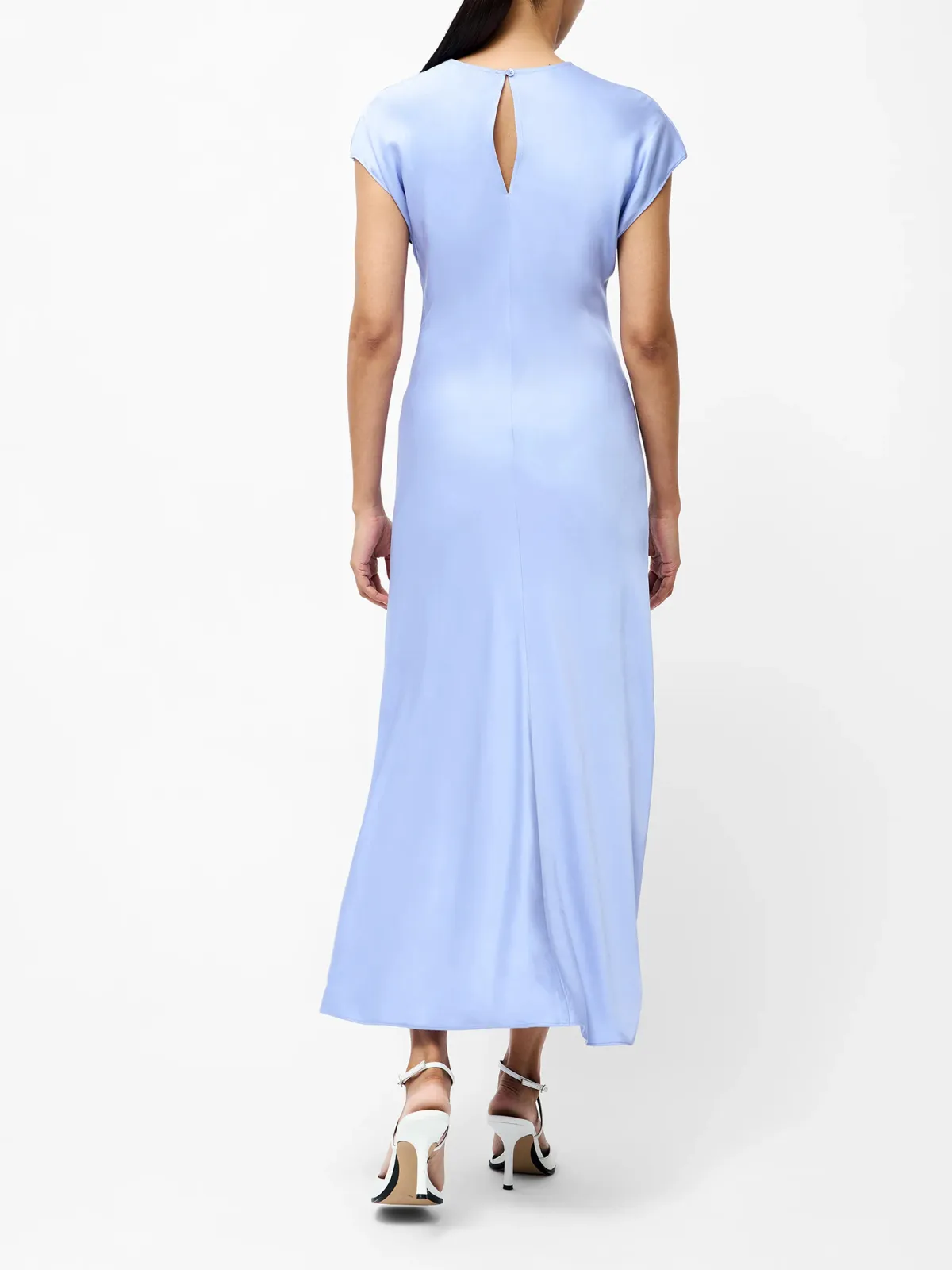 Exquisite Solid Color Elegant Satin Dress