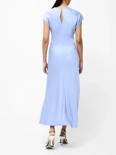 Exquisite Solid Color Elegant Satin Dress