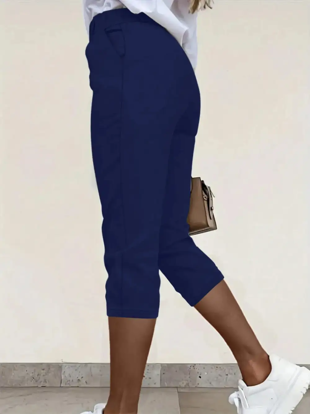 Pleated Detail Pants With Pocket