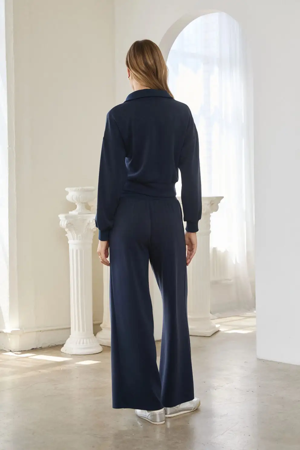 Relaxed Modal Zip Front Top Sets