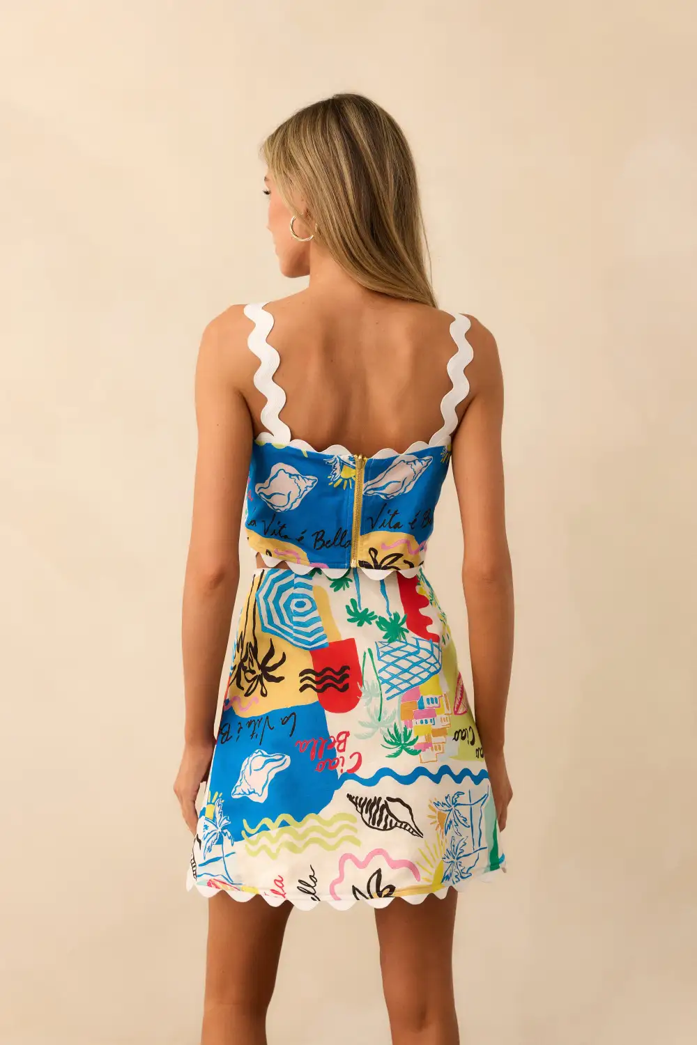 Tropical Vacation Style Crop Top